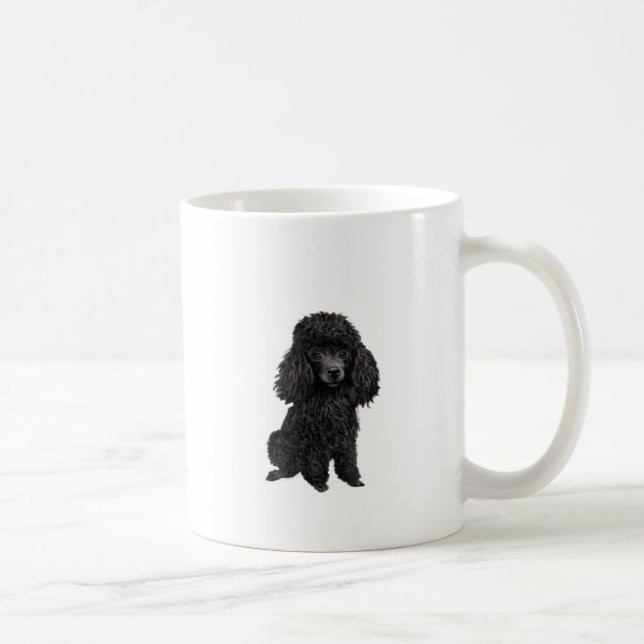 Schwarzes Poodle (#3) Tasse (Rechts)