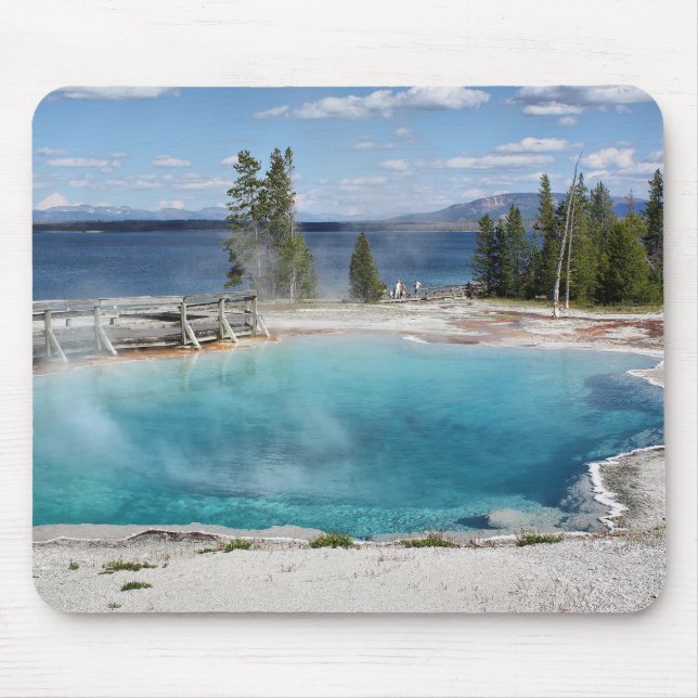 Schwarzes Pool Mousepad (Vorne)