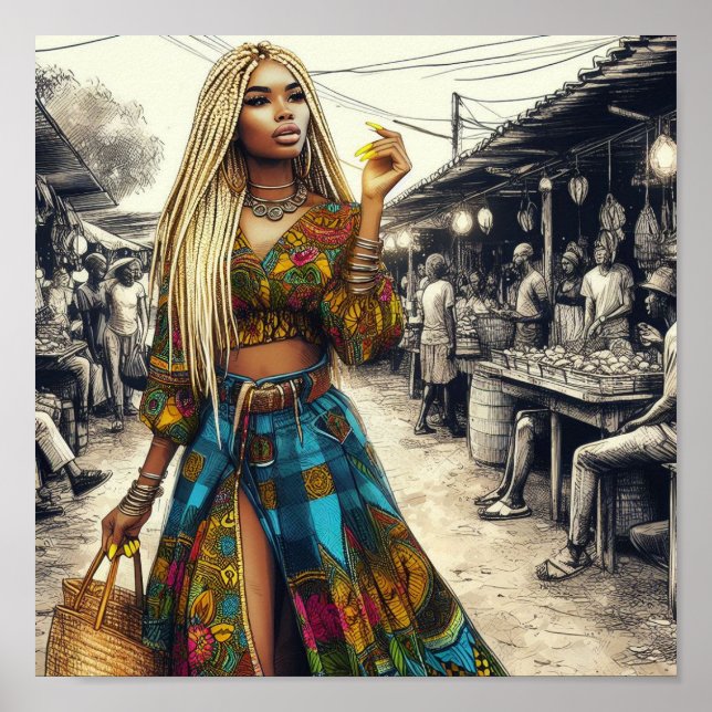 Schwarzes Poster (Vorne)