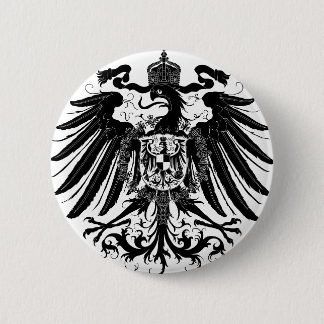 Schwarzes preussisches Eagle Button (Vorderseite)