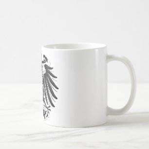 Schwarzes preussisches Eagle Kaffeetasse