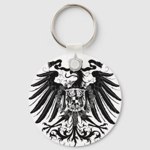 Schwarzes preussisches Eagle Schlüsselanhänger