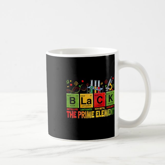 Schwarzes Primelement Schwarze Geschichte Monat Pe Kaffeetasse (Rechts)