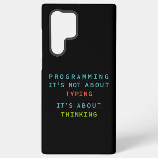 Schwarzes Programmierdenken Logik Code Samsung Galaxy Hülle