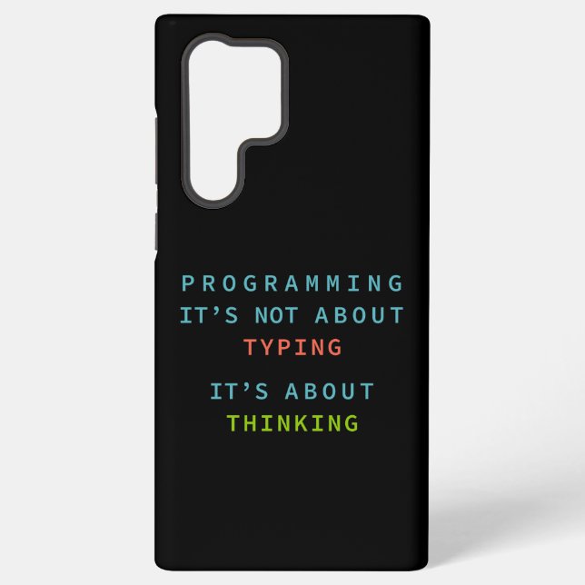 Schwarzes Programmierdenken Logik Code Samsung Galaxy Hülle (Rückseite)