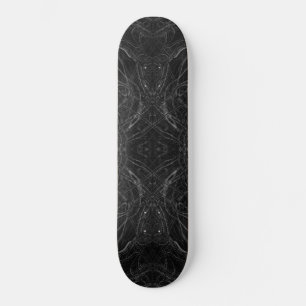 Schwarzes psychedelisches Muster Skateboard