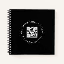 Schwarzes QR | Modernes Minimalistisches Geschäftl