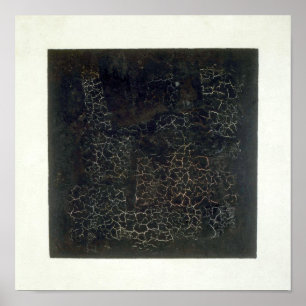 Schwarzes Quadrat Poster