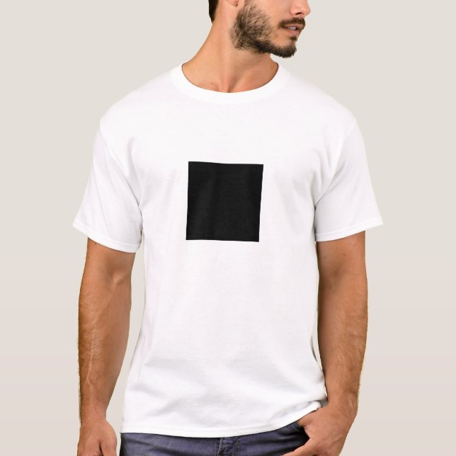 Schwarzes Quadrat T-Shirt (Vorderseite)