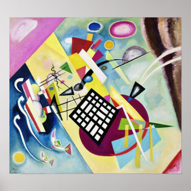 Schwarzes Raster Poster (Vorne)