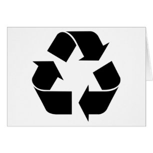 Schwarzes Recycelnd Symbol