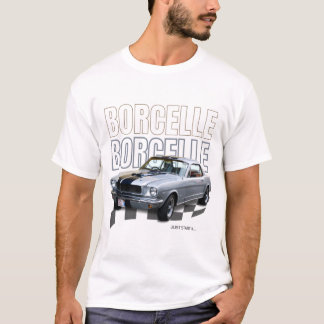 Schwarzes Retro-Autofahrer-T-Shirt mit fettem Druc T-Shirt