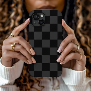 Schwarzes Retro Karo Case-Mate iPhone Hülle