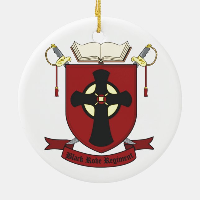 SCHWARZES ROBE-REGIMENT KERAMIK ORNAMENT (Hinten)