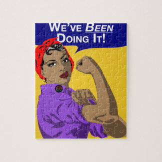 Schwarzes Rosie-Weve, das es tut Puzzle