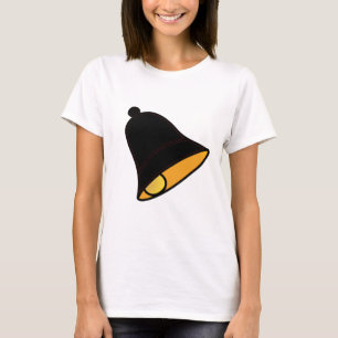 Schwarzes Rot Bell 45 Grad die MUSEUM Zazzle T-Shirt
