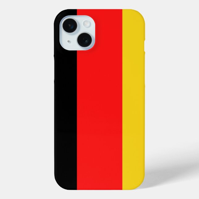Schwarzes Rotes Gelb Deutschland Case-Mate iPhone Hülle (Rückseite)