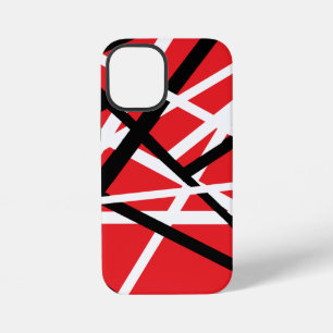 Schwarzes, rotes und weißes Grafikdesign iPhone 12 Mini Hülle