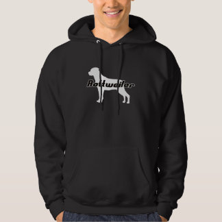 Schwarzes Rottweiler Hoodie-Sweatshirt Hoodie