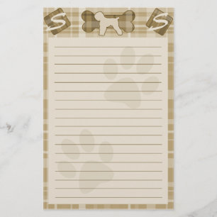 Schwarzes Russe-Terrier-Hundezucht-Briefpapier Briefpapier