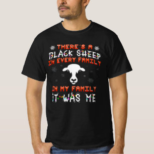 schwarzes Schaf der Familie Weihnachten T-Shirt