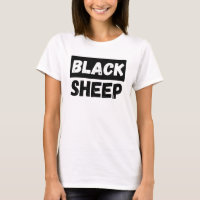 Schwarzes Schaf Fette Typografie-Rebellen-Clique-K