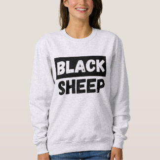 Schwarzes Schaf Fette Typografie Rebellen-Gefolge  Sweatshirt