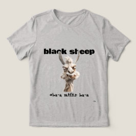 Schwarzes Schaf Lama Tri-Blend-Shirt Tri-Blend Shirt