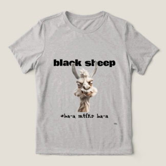 Schwarzes Schaf Lama Tri-Blend-Shirt Tri-Blend Shirt