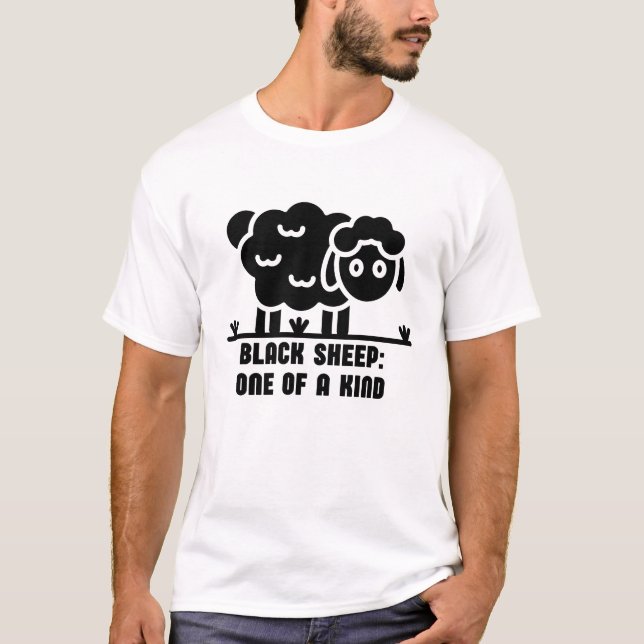 Schwarzes Schaf T-Shirt (Vorderseite)