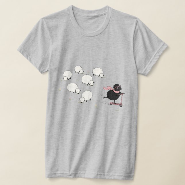 SCHWARZES SCHAF T-Shirt (Ablage )