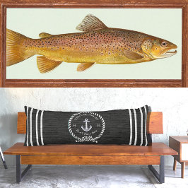 Schwarzes Schiff Name Anchor Seil Willkommen Seitenschläferkissen