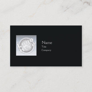 Schwarzes schlichtes - Geschäft Visitenkarte