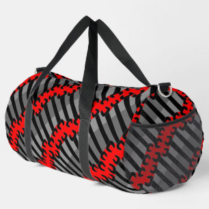Schwarzes Schraubenmuster Duffle Bag