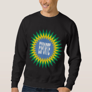 Schwarzes Shirt für Mann DESIGN BRAZIL ESPORTE