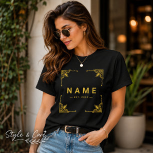 Schwarzes Shirt für Tri-Blend, auf Ihren Text zuge