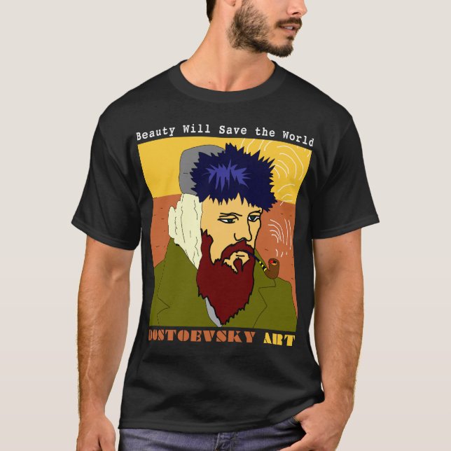 Schwarzes Shirt Van Gogh (Vorderseite)