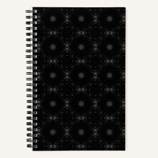 Schwarzes Signaturmuster  Notizbuch