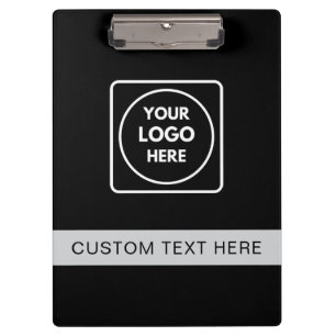 Schwarzes Silber-Logo-Text Pro-Clipboard Klemmbrett