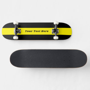 Schwarzes Skateboard mit Ihrer individuellen Nachr