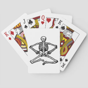 Schwarzes Skelett Spielkarten