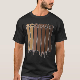 Schwarzes Skorpion-Sternzeichen Afroamerikanischer T-Shirt