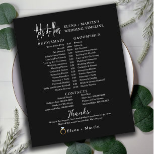 Schwarzes Skript Minimale Hochzeitstagszeit