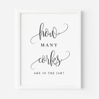 Schwarzes Skript, wie viele Korken sich im Jar bef