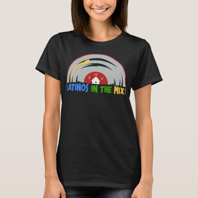 Schwarzes Slim Cassette T-Shirt (Vorderseite)