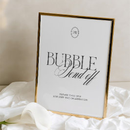 Schwarzes & Soft-Weißes-Bubble-Send-Off-Hochzeitss