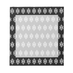 Schwarzes Spitzen-Notizbuch Notizblock