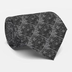SCHWARZES SPITZENLOOK KRAWATTE