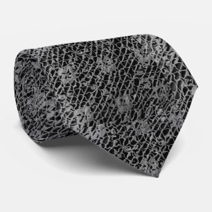 SCHWARZES SPITZENLOOK KRAWATTE