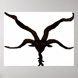 Schwarzes Sternenvulkanisches Poster